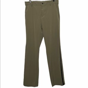 NIKE GOLF OLIVE GREEN PANTS MESH PANNEL 32x32